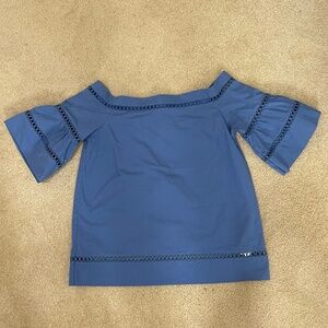 Michael Kors Off Shoulder Bop Blouse Bell Sleeves